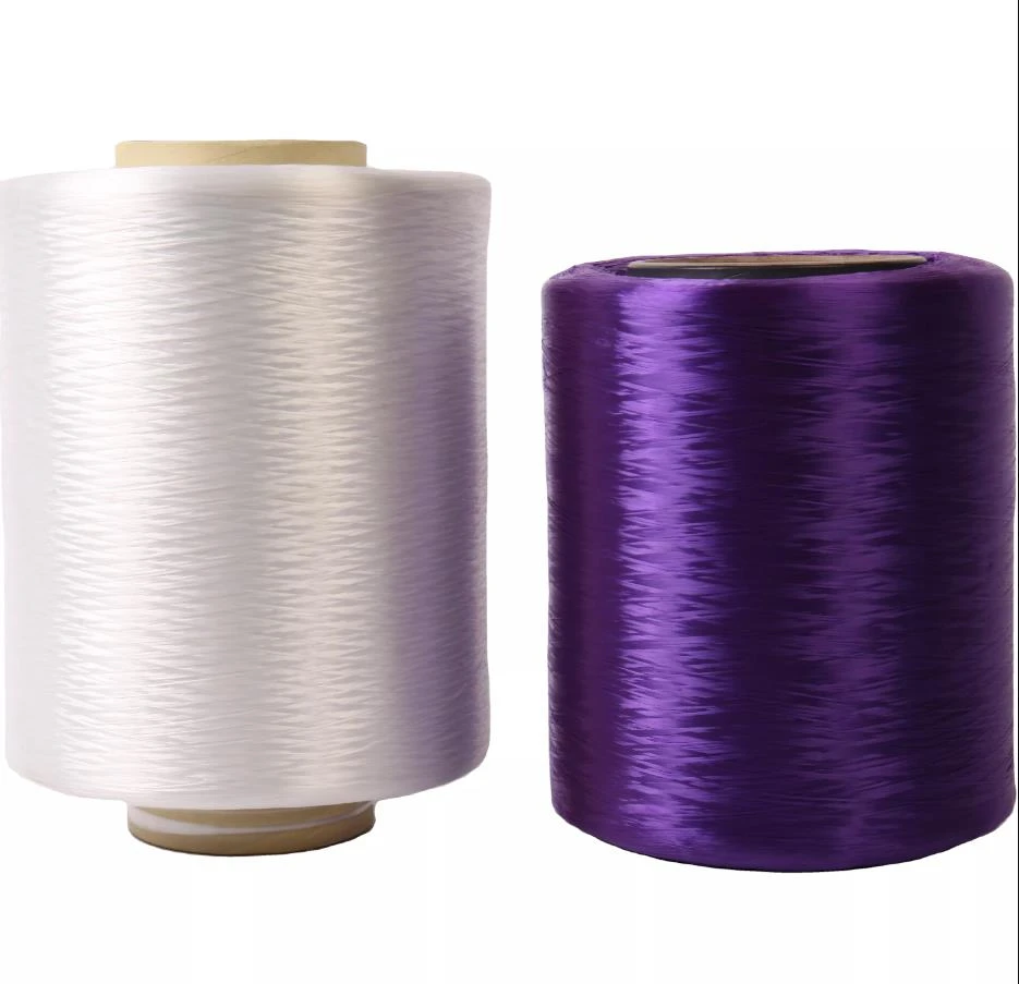 Hot Sell 100% Dope Dyed Colors Polyester Poy Yarn