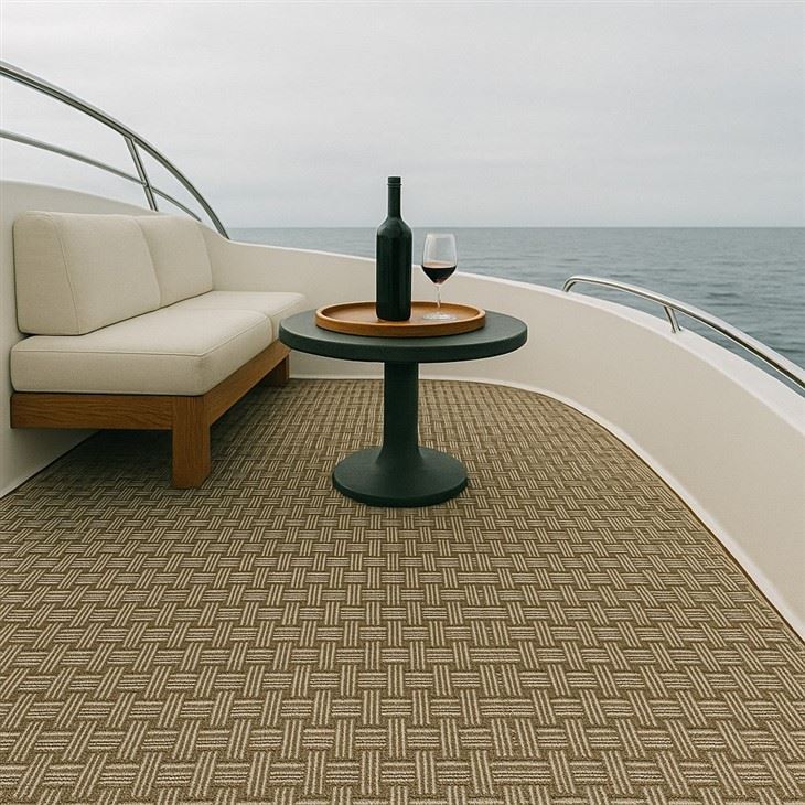 Luxury Woven Vinyl Boat Flooring suppliers