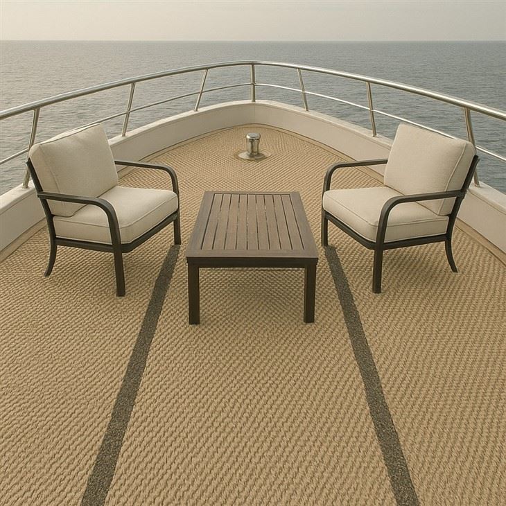 Luxury Woven Vinyl Boat Flooring high quality